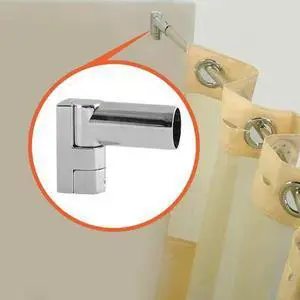 WINGITS WOCBS5SP Curved Shower Rod,57-3/4In,9In Proj.,PK6