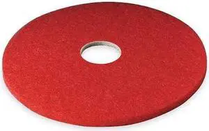 3M 5100 Buffing Pad,16 In,Red,PK5