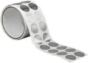 3M 425 Foil Tape,1 In.,Shiny Silver,PK250