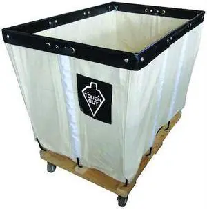TOUGH GUY 33W339 Basket Truck,12 Bu. Cap.,White,36 In. L