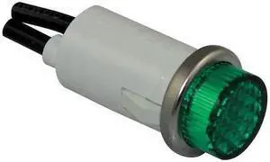 DAYTON 22NY45 Raised Indicator Light,Green,24V