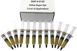 SUPERCOOL 27125 A/C Dye Syringes Refills,PK12