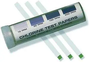 LAMOTTE 4250-BJ Test Stips,Chlorine,0 to 200 PPM,PK200