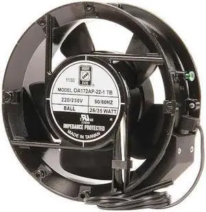 Axial Fan, 230VAC, 6-7/9In H, 6-7/9In W