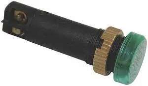DAYTON 22NY92 Raised Indicator Light,12mm,120V,Green