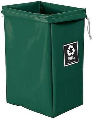 ROYAL BASKET TRUCKS G00-EEX-EBN vinyl Enviro Hamper Bag Green