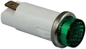 DAYTON 22NY51 Raised Indicator Light,Green,120V