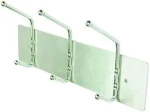 ZORO SELECT 45NG71 Coat Rack,Silver,3-3/4 in. D,18 in. W