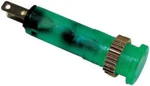 DAYTON 22NY74 Flush Indicator Light,8mm,24V,Green