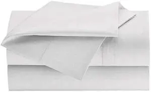 MARTEX 1S21624 Pillowcase,King,White Stripe,46" L,PK12