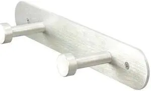 ZORO SELECT 45NG72 Coat Rack,Silver,2-3/4 in. D,12 in. W