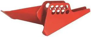 MASTER LOCK S3476 Ball Valve Lockout,Thermoplastic,Red