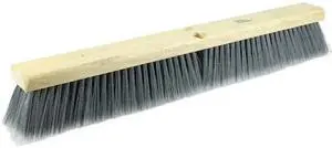 WEILER 42041 18" Fine Sweep Floor Brush Flagged Silver Polystyrene Fill