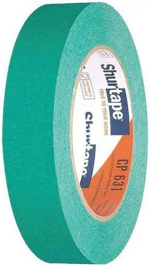 SHURTAPE CP 631 Masking Tape,Green,24mm,PK36
