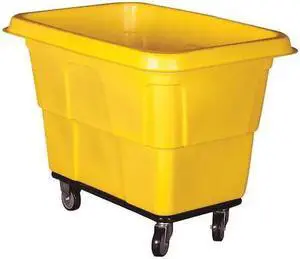 ZORO SELECT 36FL12 Cube Truck,3/8 cu. yd.,500lb. Cap,Yellow