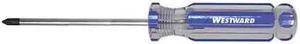 WESTWARD 401M01 Screwdriver Phillips #0 2 1/2 in Round