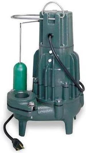 ZOELLER M292 Waste-Mate 1/2 HP 2" Auto Submersible Sewage Pump 115V Vertical