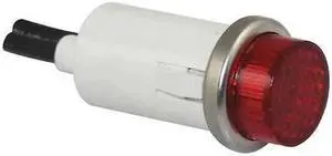 ZORO SELECT 20C854 Raised Indicator Light, Red,120V