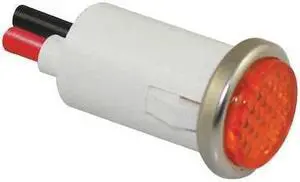 DAYTON 22NY54 Flush Indicator Light,Amber,120V
