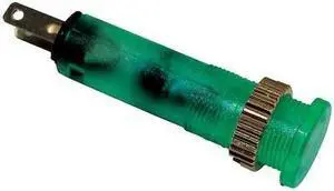DAYTON 22NY77 Flush Indicator Light,8mm,120V,Green