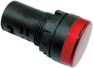 DAYTON 22NZ06 Raised Indicator Light,22mm,120V,Red