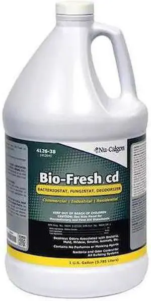 NU-CALGON 4126-38 Bacteriastat,Liquid,1 gal.,Clear
