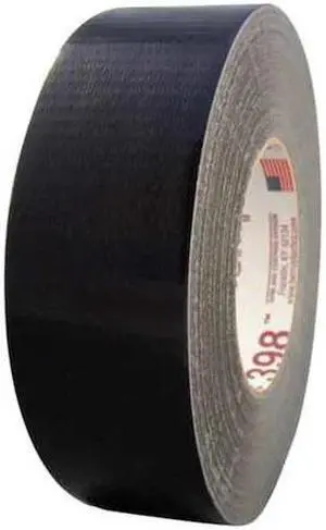 NASHUA 398 Duct Tape, Black, 60 yd L, 2-3/4 in W