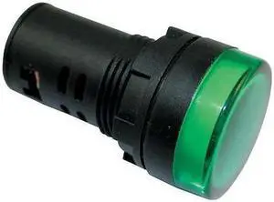 DAYTON 22NZ09 Raised Indicator Light,22mm,240V,Green