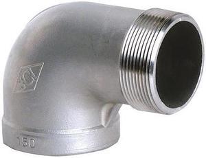 ZORO SELECT 4381033090 Street 90 deg,2-1/2",150,304,Thrd Heavy