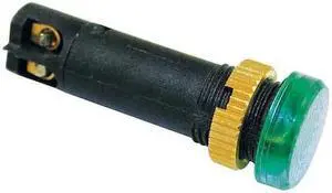 DAYTON 22NY86 Raised Indicator Light,12mm,12V,Green
