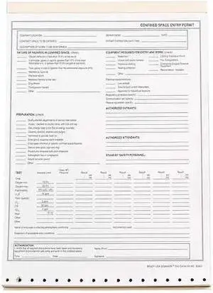 Paper Pad, 8.5x11, Pk25, Confined Space