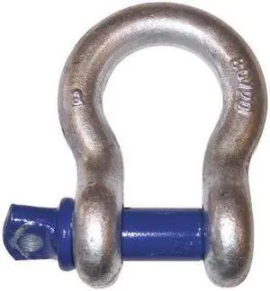 ZORO SELECT 8064405 Anchor Shackle,50,000 lb. Work Load