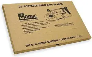 MORSE ZWEP4418WB25 Portable Band Saw Blade,Bimetal,PK25