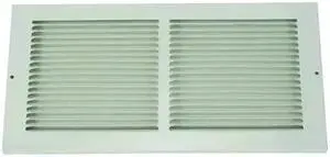 ZORO SELECT 4MJP9 Return Air Grille 7.75 X 15.75, White, Steel