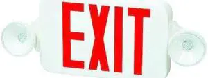 FULHAM FIREHORSE EXIT LIGHTING  LED Exit Sign Combo FULHAM FIREHORSE EXIT LIGHTING FHEC30WR