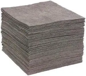 SPILLTECH GPB100H Sorbent Pad, 29 gal, 15 in x 19 in, Universal, Gray,