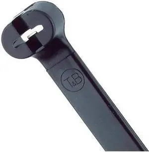 TY-RAP TY5277MX Cable Tie, 24-1/2 in L, 7 in Max Bundle Dia., Black, Nylon 6/6,