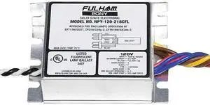 FULHAM NPY-120-218-CFL CFL Ballast,Rapid,CFL Lamps,0.55A
