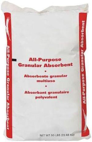 CONDOR 35UX87 Loose Absorbent, 4 Gallon Volume Absorbed per Package, 50 lb