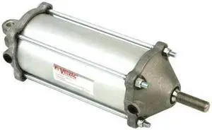 VELVAC 100132 Air Cylinder, 3 1/2 in Bore, 8 17/25 in Stroke, Double Acting,