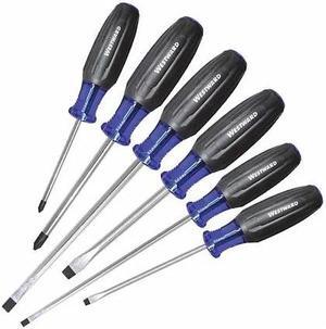 WESTWARD 401L74 Screwdriver Set,6 pcs,Multicomponent