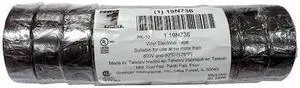 ZORO SELECT 19N736 Vinyl Electrical Tape,3/4 in W x 20 ft L, 7 mil thick,