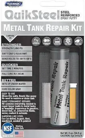 BLUE MAGIC 6022KTRI Tank Repair Kit,Dark Gray,2 Oz