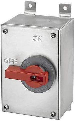 CIRCUIT-LOCK HBLDS3SS Nonfusible Enclosed Single Throw Disconnect Switch, 30 A,