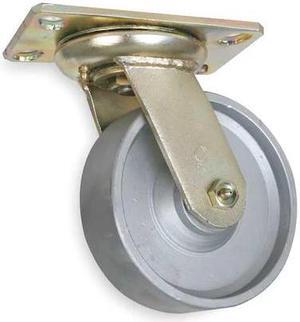 ZORO SELECT 1NVU4 Swivel Plate Castr,Cst Iron,8 in,1750 lb