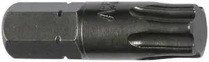 APEX TOOL GROUP 480-45IPX-5PK Torsion Bit,SAE,5/16",Hex,T45,1-1/4",PK5