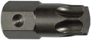 APEX TOOL GROUP SZ-TX-60-A-5PK Torsion Bit, SAE, 5/8", Hex, T60, 1-9/16", PK5