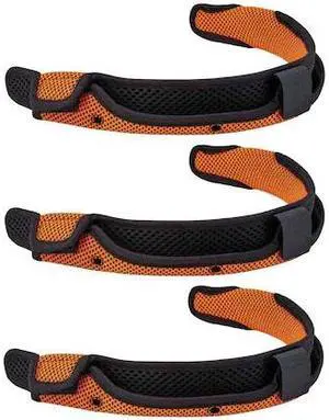 ERGODYNE 8984 Orange Hard Hat Replacement Sweatba,PK3