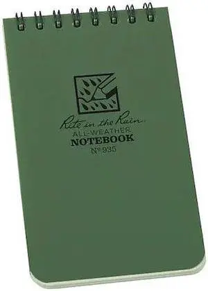 RITE IN THE RAIN 935 All Weather Memo Book,Universal,3 x 5 In