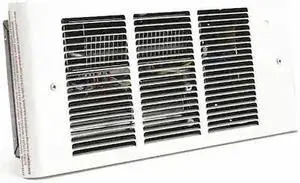 DAYTON 3UG15 Recessed Electric Wall-Mount Heater, Recessed, 1500/1125/750/375 W